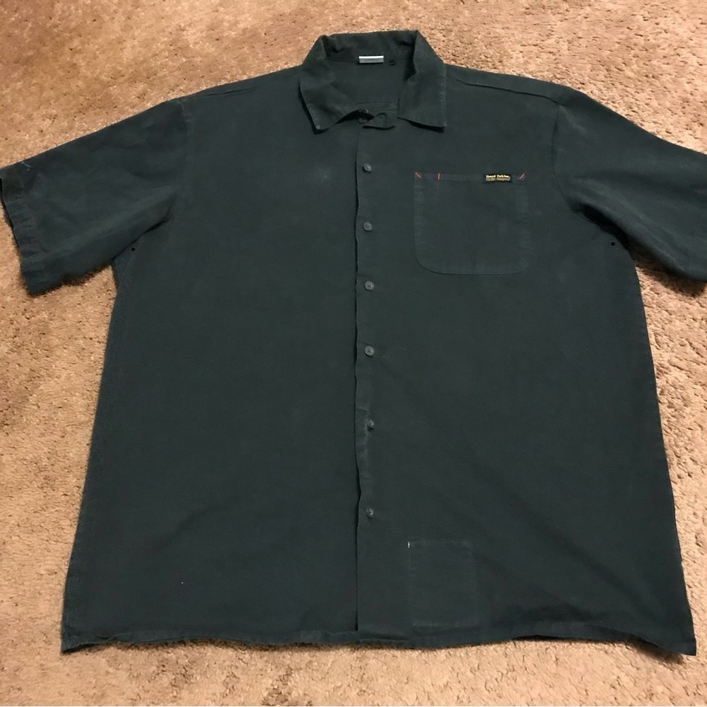 HARD YAKKA SHORT SLEEVE CLOSED FRONT COTTON DRILL WORK SHIRT